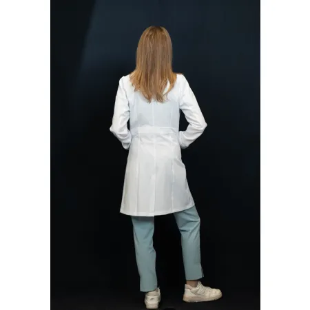 Fartuch medyczny MEDI TEDDY - BENISSA PURE WHITE - BIAŁY